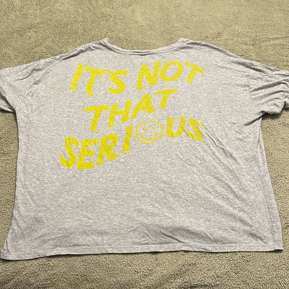 Wild Fable Gray Tee with Yellow Print